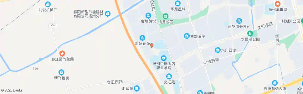 扬州新盛花苑南门_公交站地图_扬州公交_妙搜公交查询2025