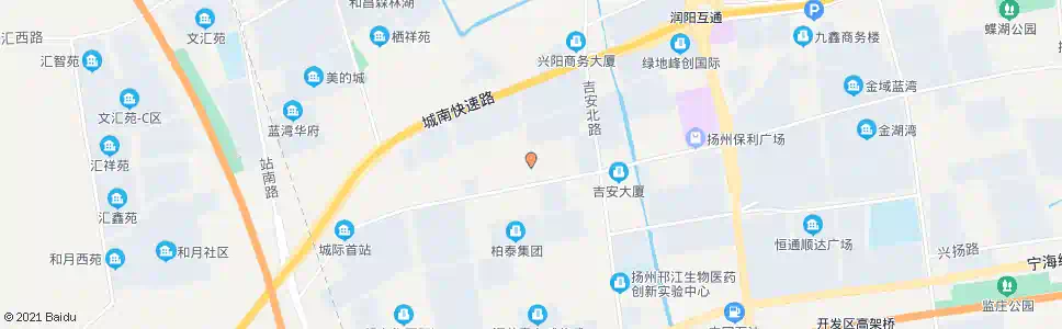 扬州祥园路_公交站地图_扬州公交_妙搜公交查询2025