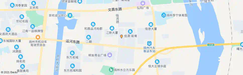 扬州京杭融园北_公交站地图_扬州公交_妙搜公交查询2025