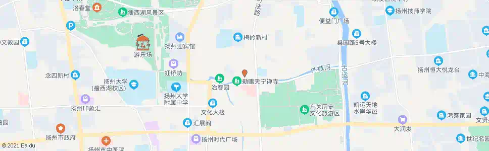 扬州宝带宾馆_公交站地图_扬州公交_妙搜公交查询2025
