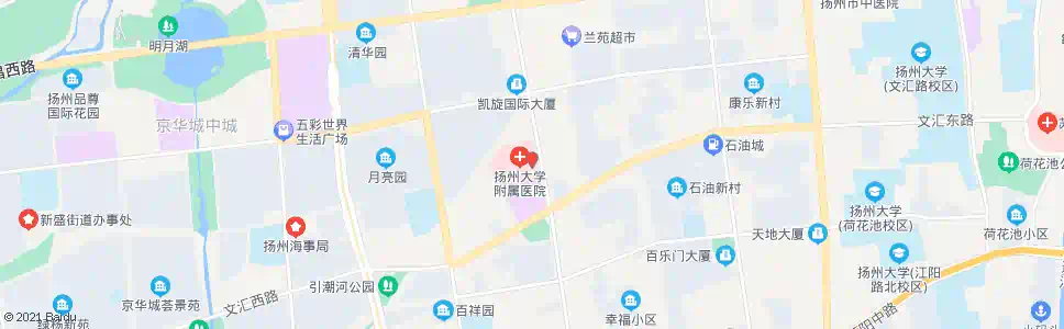 扬州区人医(解放路)_公交站地图_扬州公交_妙搜公交查询2025