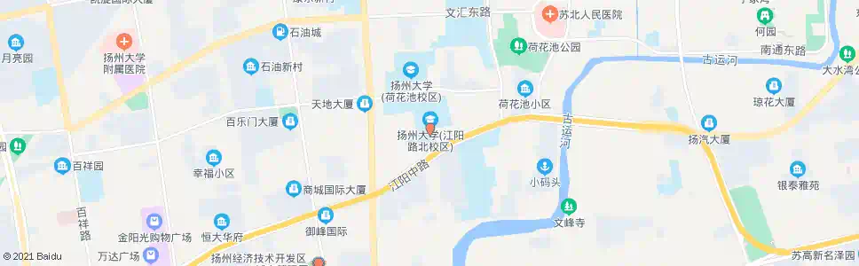扬州扬大医学院_公交站地图_扬州公交_妙搜公交查询2025