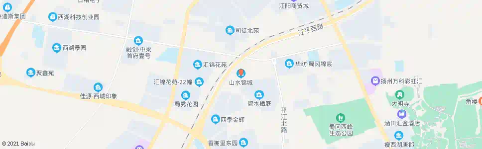 扬州山水锦城_公交站地图_扬州公交_妙搜公交查询2025