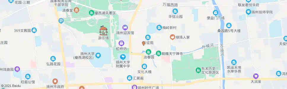 扬州友好会馆(旅游商贸学校)_公交站地图_扬州公交_妙搜公交查询2025