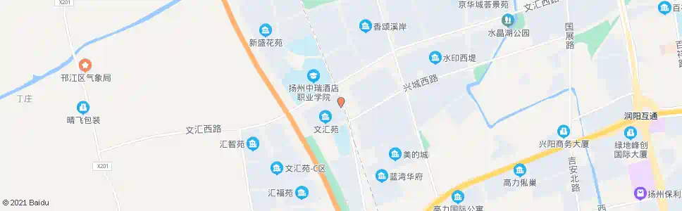 扬州文汇苑a区东门_公交站地图_扬州公交_妙搜公交查询2025