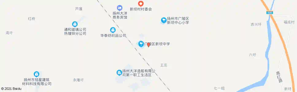 扬州秀清村村部_公交站地图_扬州公交_妙搜公交查询2025