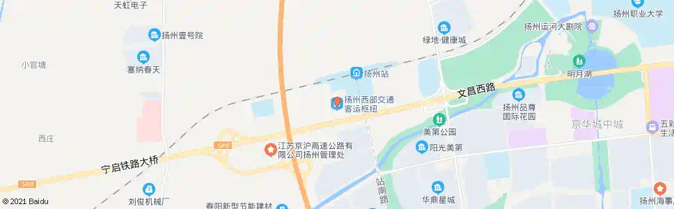 扬州汽车西站南(和平医院)_公交站地图_扬州公交_妙搜公交查询2025