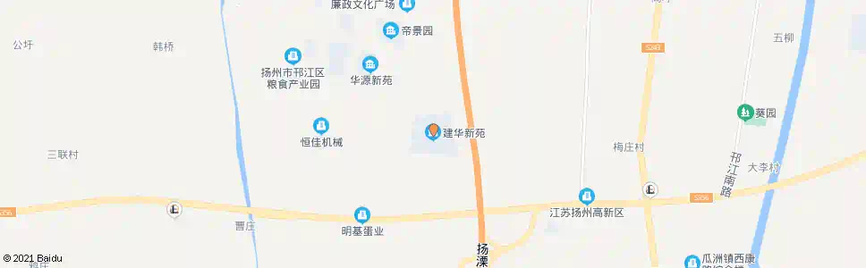 扬州建华新苑_公交站地图_扬州公交_妙搜公交查询2025