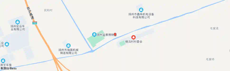 扬州横沟_公交站地图_扬州公交_妙搜公交查询2025