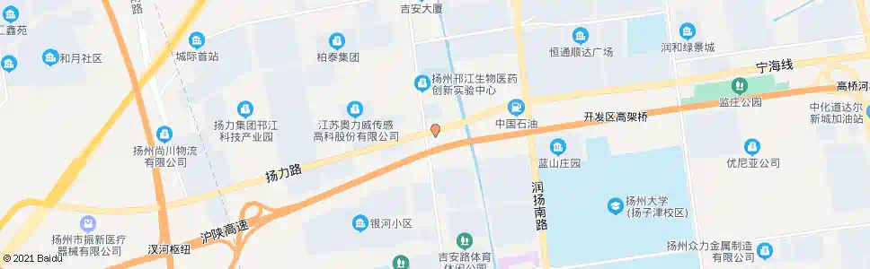 扬州邗江开发区停车场_公交站地图_扬州公交_妙搜公交查询2025