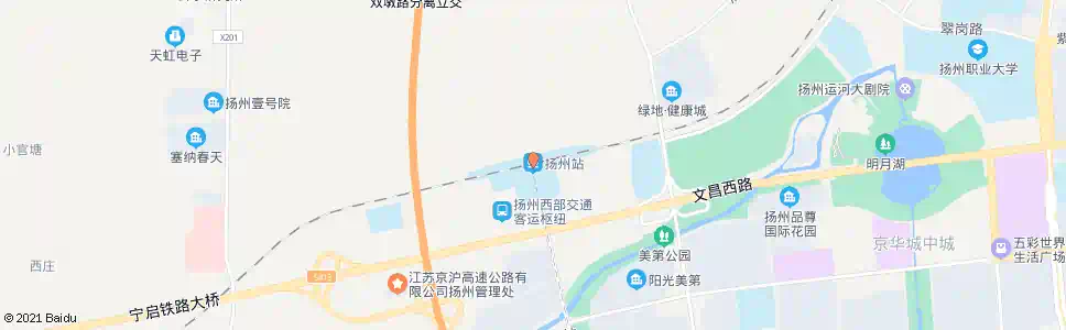 扬州夏桥_公交站地图_扬州公交_妙搜公交查询2025