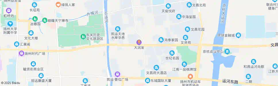 扬州大润发广陵店_公交站地图_扬州公交_妙搜公交查询2025