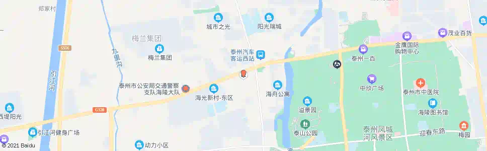 扬州泰州西加油站_公交站地图_扬州公交_妙搜公交查询2025