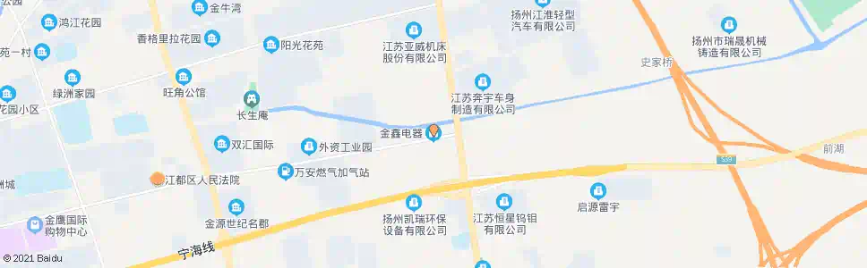 扬州金鑫电器_公交站地图_扬州公交_妙搜公交查询2025