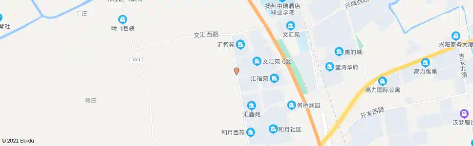 扬州文汇苑西_公交站地图_扬州公交_妙搜公交查询2025