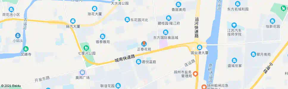 扬州正泰花苑_公交站地图_扬州公交_妙搜公交查询2025