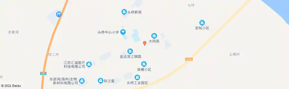 扬州头桥邮电局_公交站地图_扬州公交_妙搜公交查询2025