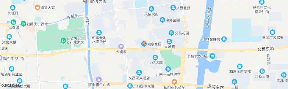 扬州鸿泰家园_公交站地图_扬州公交_妙搜公交查询2025