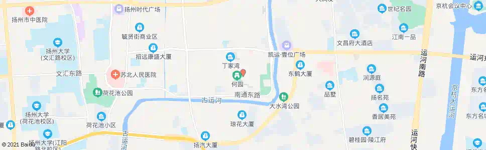 扬州何园_公交站地图_扬州公交_妙搜公交查询2025