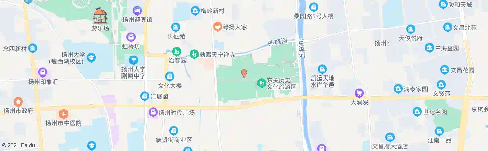 扬州美食街_公交站地图_扬州公交_妙搜公交查询2025
