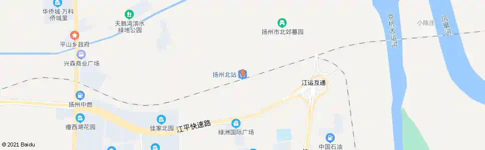扬州北门_公交站地图_扬州公交_妙搜公交查询2025