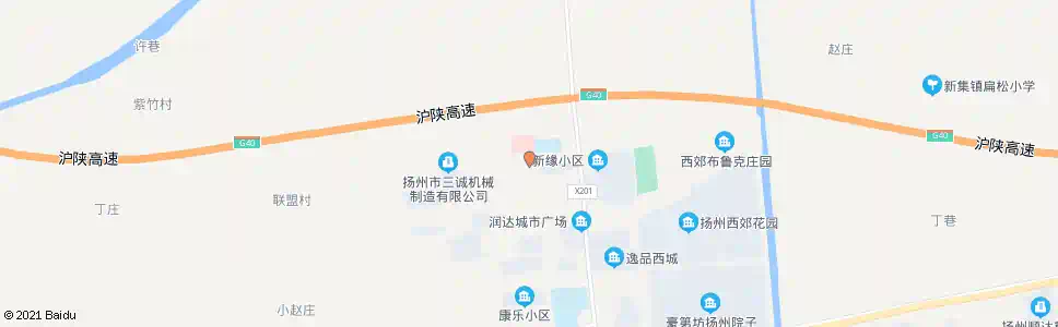 扬州新集村_公交站地图_扬州公交_妙搜公交查询2025