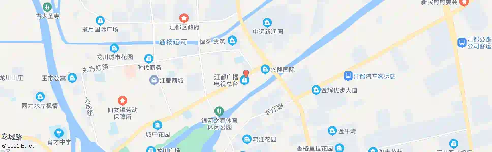扬州江都电视台_公交站地图_扬州公交_妙搜公交查询2025