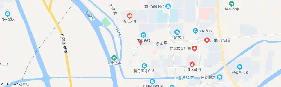 扬州北小区菜场_公交站地图_扬州公交_妙搜公交查询2025