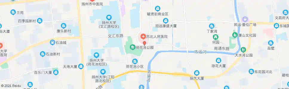 扬州苏北医院(南门)_公交站地图_扬州公交_妙搜公交查询2025