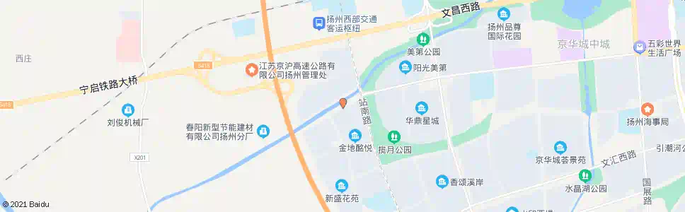 扬州京华城路新盛路_公交站地图_扬州公交_妙搜公交查询2025