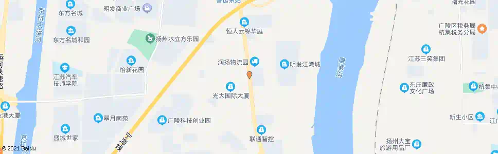 扬州广陵骨伤科医院_公交站地图_扬州公交_妙搜公交查询2025