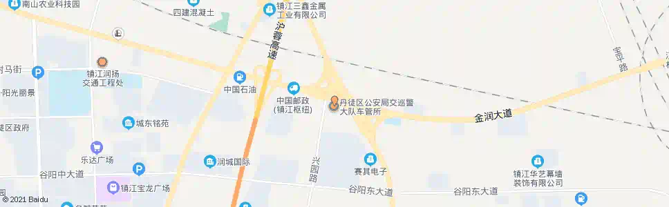 镇江丹徒交警大队_公交站地图_镇江公交_妙搜公交查询2025