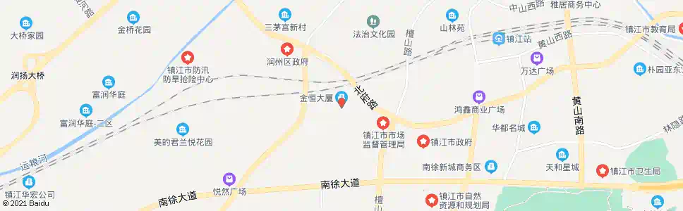 镇江营房街_公交站地图_镇江公交_妙搜公交查询2025