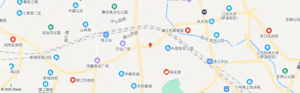 镇江北府路东站_公交站地图_镇江公交_妙搜公交查询2025