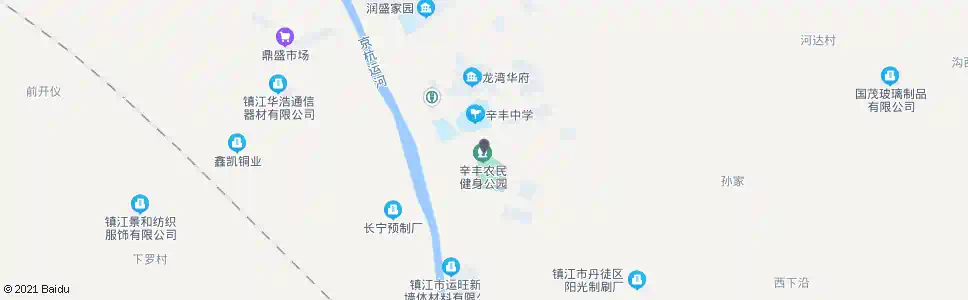 镇江辛丰农民公园_公交站地图_镇江公交_妙搜公交查询2025