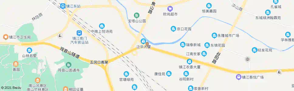 镇江金田花园_公交站地图_镇江公交_妙搜公交查询2025