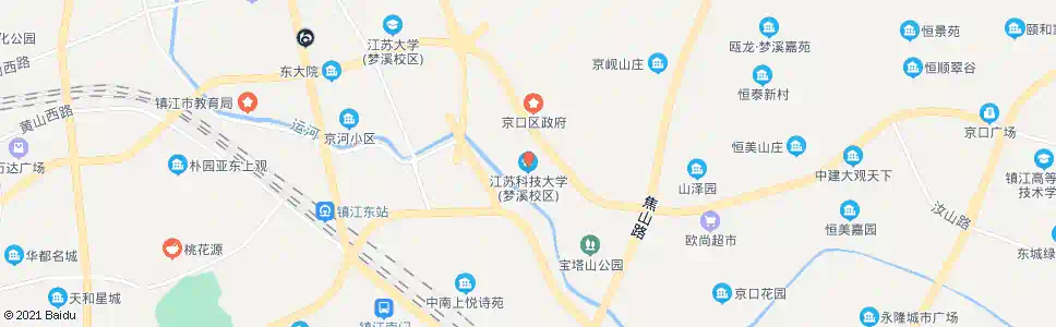镇江江苏科技大学_公交站地图_镇江公交_妙搜公交查询2025