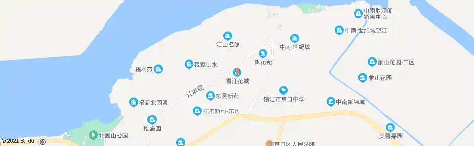 镇江香江花城_公交站地图_镇江公交_妙搜公交查询2025