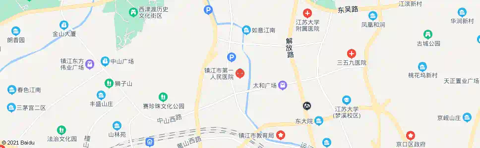 镇江市人民医院_公交站地图_镇江公交_妙搜公交查询2025