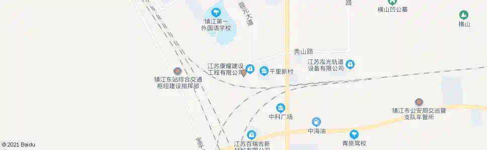 镇江秋山路_公交站地图_镇江公交_妙搜公交查询2025