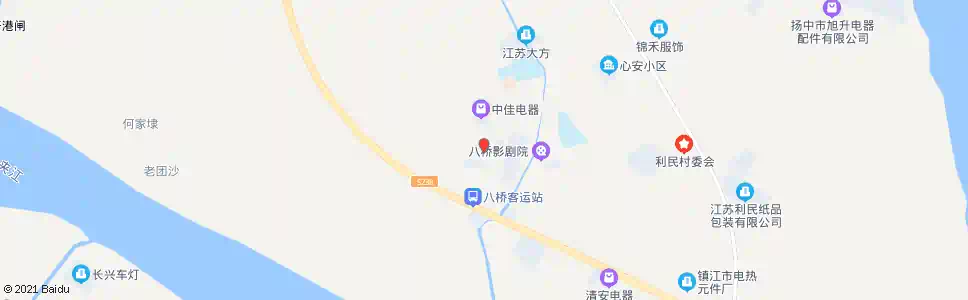 镇江八桥政府站_公交站地图_镇江公交_妙搜公交查询2025
