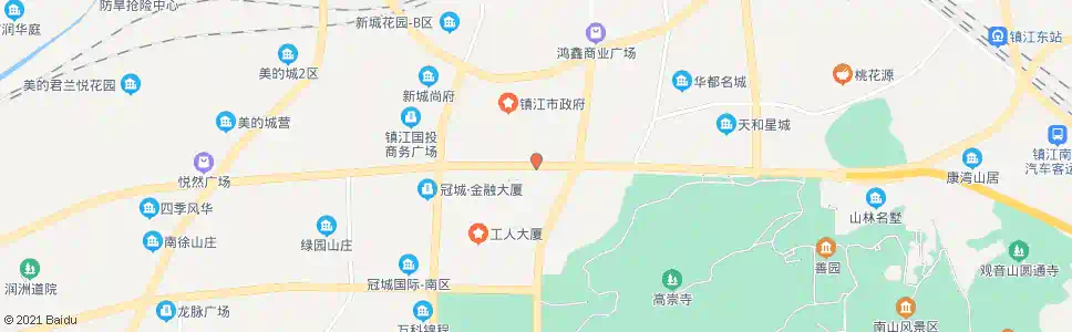 镇江行政中心南站_公交站地图_镇江公交_妙搜公交查询2025