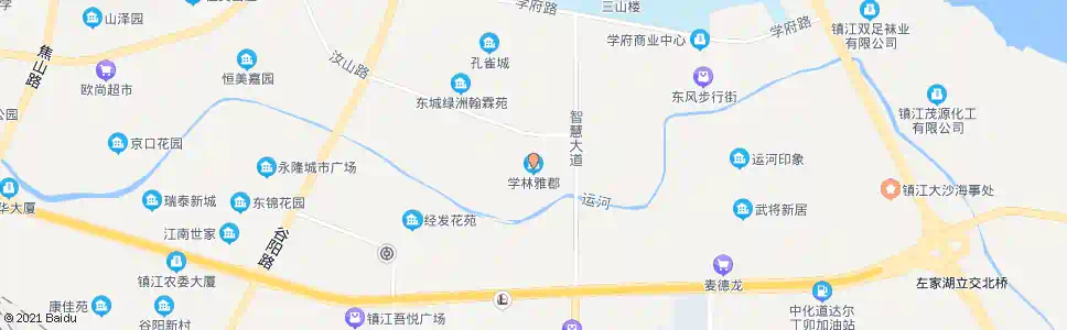 镇江学林雅郡北站_公交站地图_镇江公交_妙搜公交查询2025