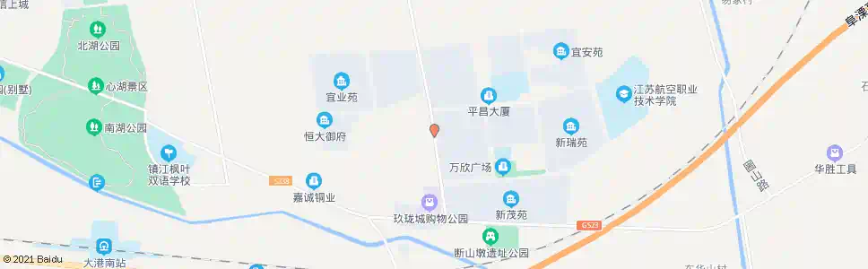 镇江平昌新城_公交站地图_镇江公交_妙搜公交查询2025