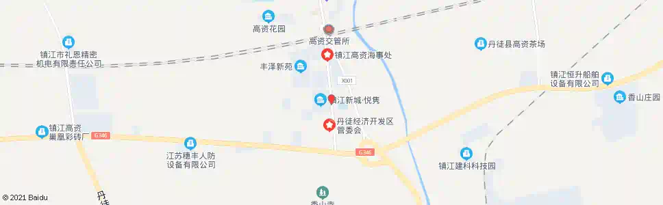 镇江香山大道_公交站地图_镇江公交_妙搜公交查询2025