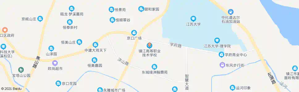 镇江镇江高职校_公交站地图_镇江公交_妙搜公交查询2025
