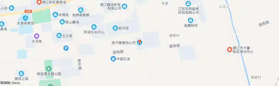 镇江扬子服饰公司_公交站地图_镇江公交_妙搜公交查询2025