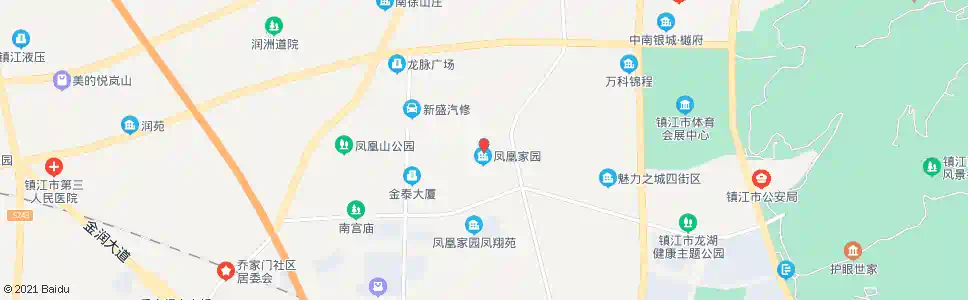 镇江凤凰家园东站_公交站地图_镇江公交_妙搜公交查询2025