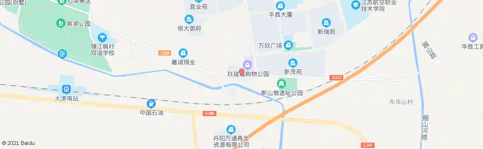 镇江智仁建材城_公交站地图_镇江公交_妙搜公交查询2025
