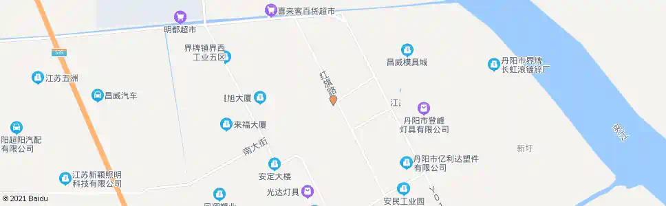 镇江红旗桥_公交站地图_镇江公交_妙搜公交查询2025